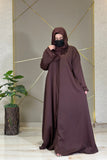 Elegant Mauve Textured Abaya