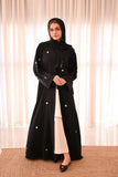 Classic Abaya with Scattered Embroidery