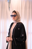 Black Abaya with Embroidery