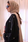 Black Abaya with Embroidery