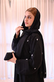 Elegant Black Abaya with Embroidery