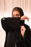 Classic Abaya with Scattered Embroidery